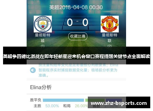 英超争四德比激战在即年轻新星迎来机会窗口赛程提醒关键节点全面解读 英超争四德比激战在即年轻新星迎来机会窗口赛程提醒关键节点全面解读